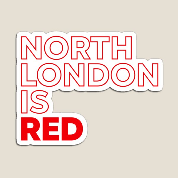 Arsenal North London is Red (Outline)