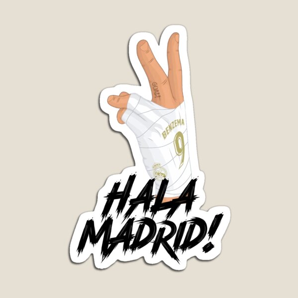 Hala Madrid No 9, Los BLancos Fridge Mangnet