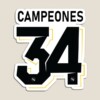 "34 campeones" real madrid fan design Fridge Mangnet