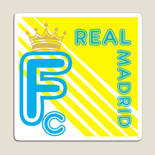 real Madrid 2021 yellow summer Madrid  Fridge Mangnet