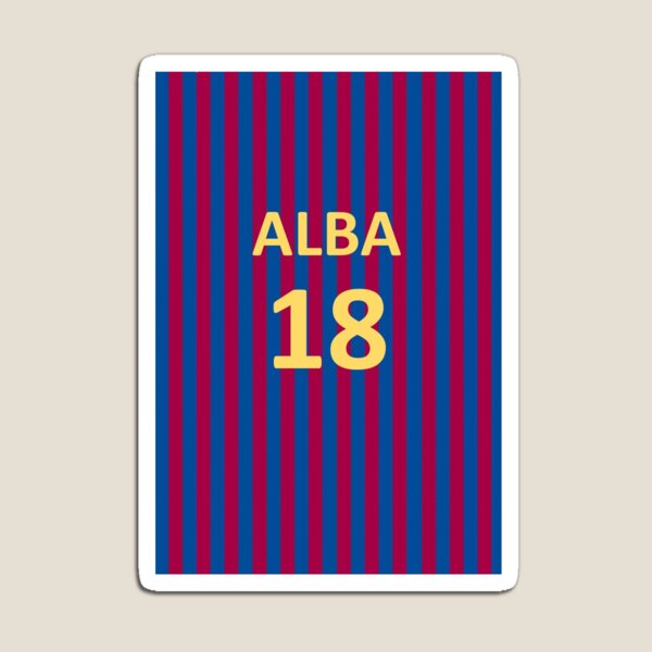 Jordi Alba FC Barcelona Fridge Mangnet