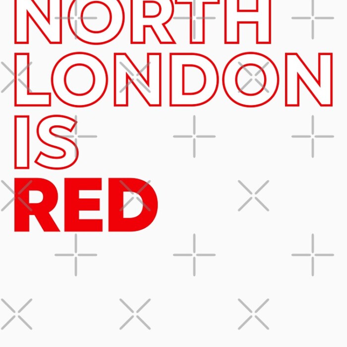 Arsenal North London is Red (Outline)