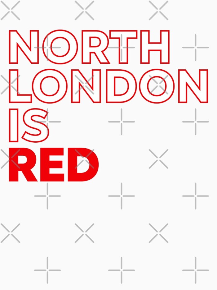 Arsenal North London is Red (Outline)